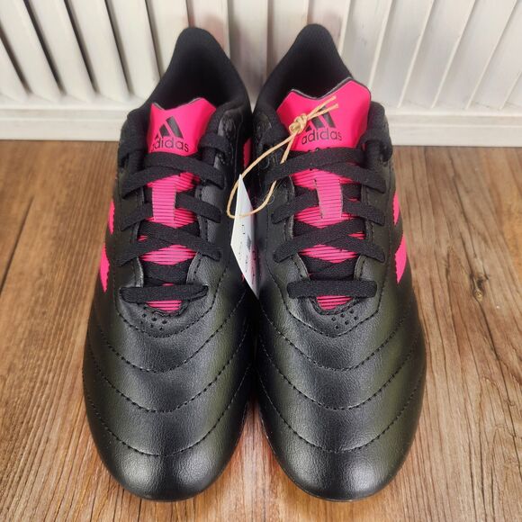 Adidas Goletto VIII FG Junior Size 3 Black Pink Athletic Soccer Cleats GX6907 - Picture 9 of 11